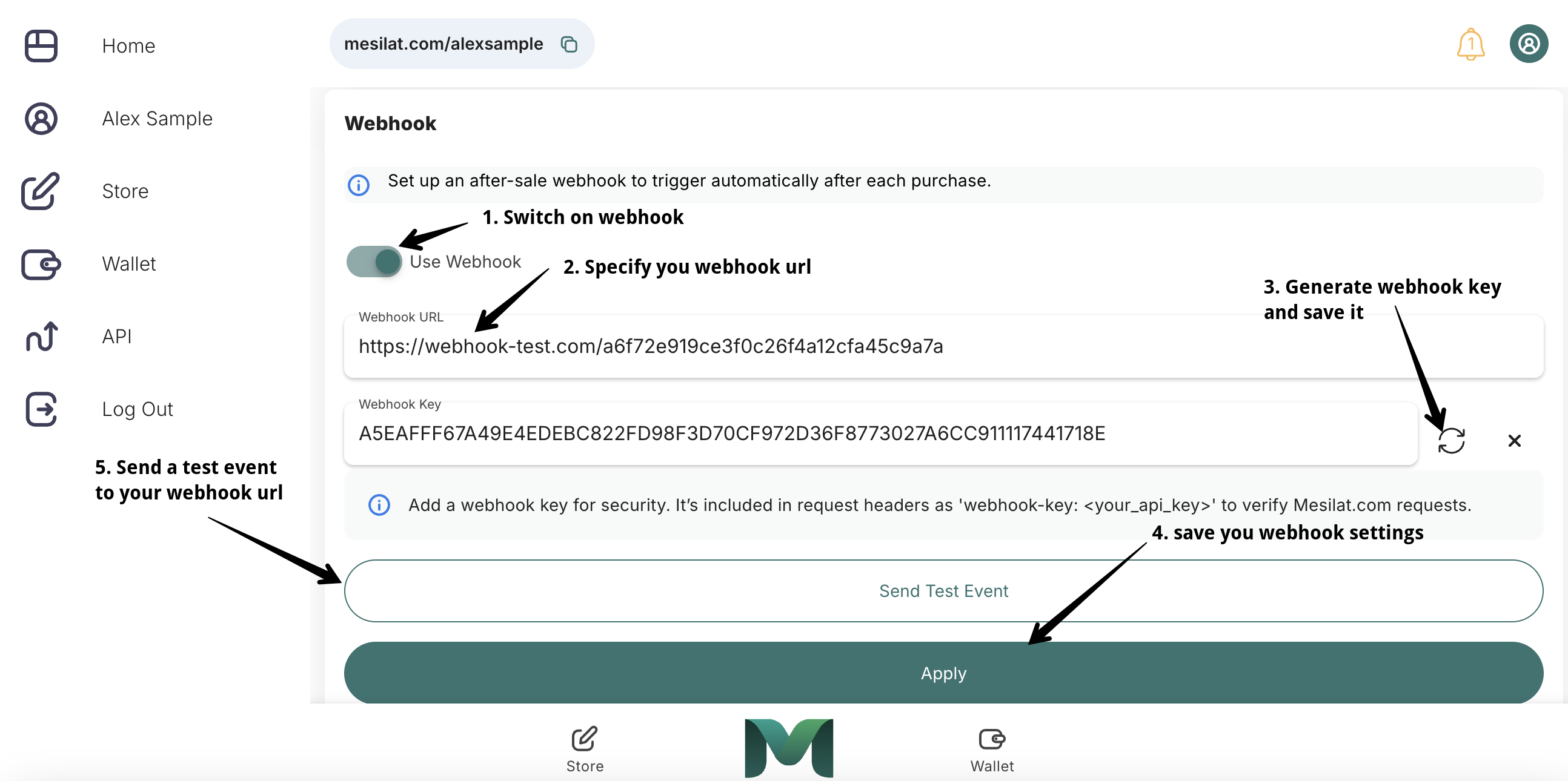Webhook Configuration